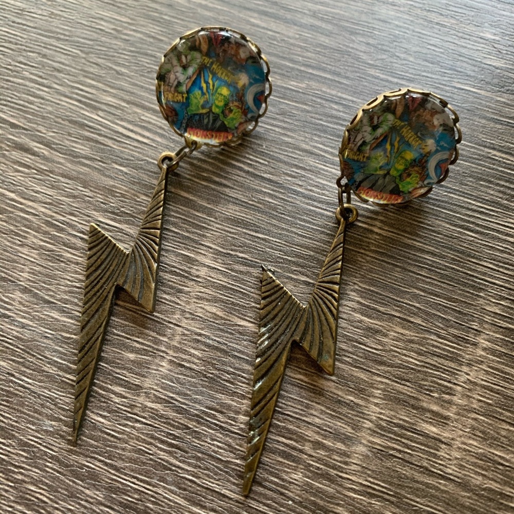 Classic horror themed earrings
